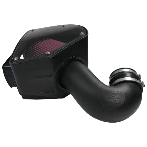 S&B Filters - 75-5090 | S&B Filters Cold Air Intake (1994-2002 Ram 2500, 3500 5.9L Cummins) Cotton Cleanable Red