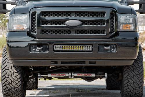 Rough Country - 70664DRL | Ford 20in LED Bumper Kit | Chrome Series w/ White DRL (05-07 F-250/350)