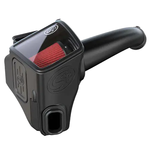 S&B Filters - 75-5136 | S&B  Filters Cold Air Intake (2020-2024 Silverado, Sierra 2500 HD, 3500 HD 6.6L L5P  Duramax) Cotton Cleanable Red