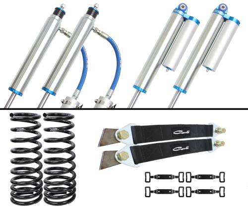 Carli Suspension - CS-DPT25-94 | Carli Suspension Carli Tuned King 2.5" Remote Reservoir Shocks 2.75" Lift Pintop System For Dodge Ram 2500/3500 4WD | 1994-2002 | Diesel