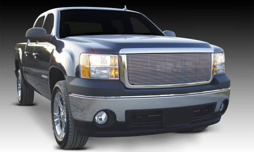 T-Rex Billet - 20205 | T-Rex Billet Series Grille | Horizontal | Aluminum | Polished | 1 Pc | Overlay/Insert