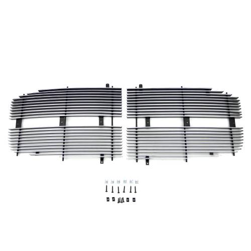 T-Rex Billet - 20467 | T-Rex Billet Series Grille | Horizontal | Aluminum | Polished | 4 Pc | Insert