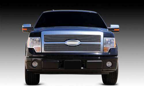 T-Rex Billet - 20567 | T-Rex Billet Series Grille | Horizontal | Aluminum | Polished | 2 Pc | Insert