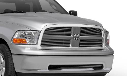 T-Rex Billet - 21456 | T-Rex Billet Series Grille | Horizontal | Aluminum | Polished | 4 Pc | Overlay