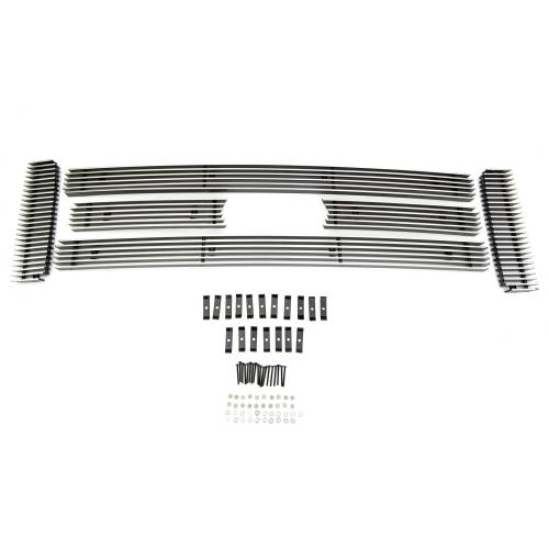 T-Rex Billet - 21561 | T-Rex Billet Series Grille | Horizontal | Aluminum | Polished | 6 Pc | Overlay