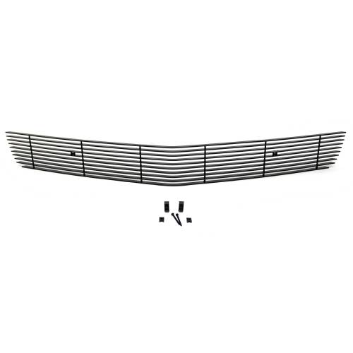 T-Rex Billet - 25028B | T-Rex Billet Series Bumper Grille | Horizontal | Aluminum | Black | 1 Pc | Overlay