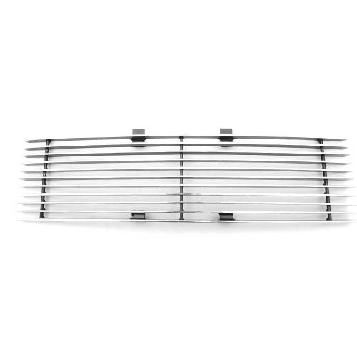 T-Rex Billet - 25569 | T-Rex Billet Series Bumper Grille | Horizontal | Aluminum | Polished | 1 Pc | Bolt-On