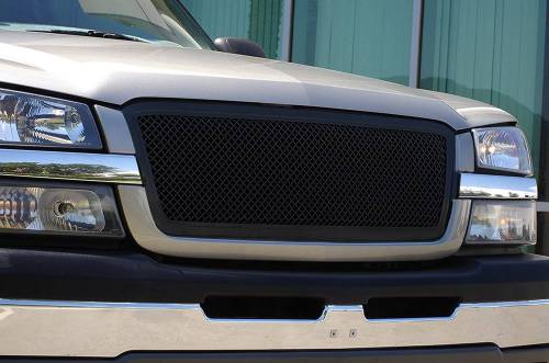 T-Rex Billet - 51101 | T-Rex Upper Class Series Mesh Grille | Small Mesh | Mild Steel | Black | 1 Pc | Insert