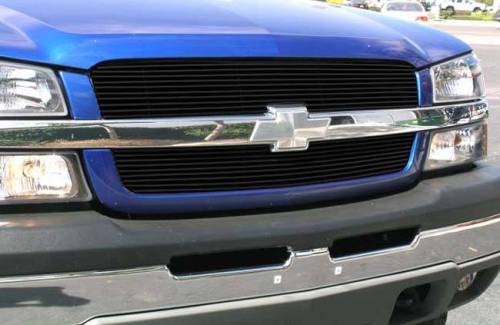 T-Rex Billet - 21100B | T-Rex Billet Series Grille | Horizontal | Aluminum | Black | 2 Pc | Overlay/Insert