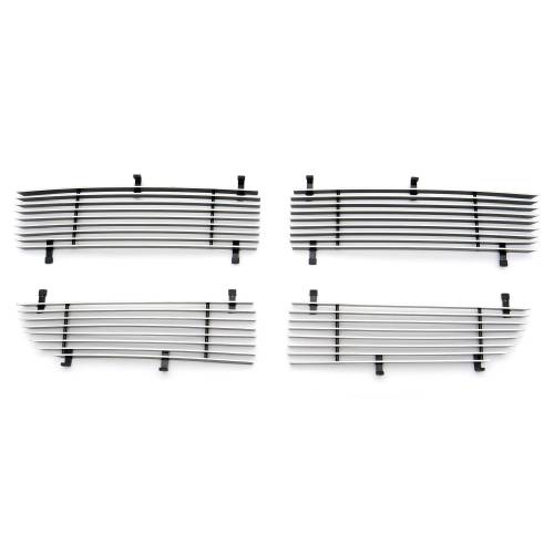 T-Rex Billet - 21452 | T-Rex Billet Series Grille | Horizontal | Aluminum | Polished | 4 Pc | Replacement