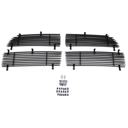 T-Rex Billet - 21452B | T-Rex Billet Series Grille | Horizontal | Aluminum | Black | 4 Pc | Replacement