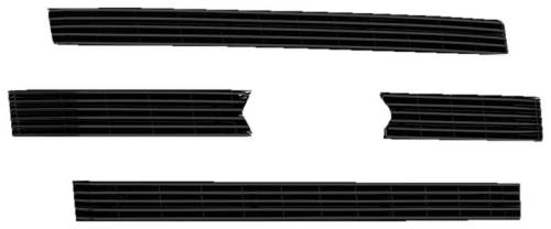 T-Rex Billet - 21573B | T-Rex Billet Series Grille | Horizontal | Aluminum | Black | 4 Pc | Overlay