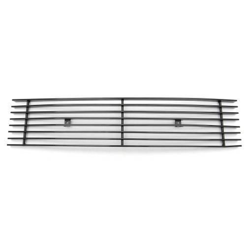 T-Rex Billet - 25571B | T-Rex Billet Series Bumper Grille | Horizontal | Aluminum | Black | 1 Pc | Overlay