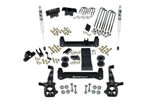 SuperLift - K299F | Superlift 4 inch Suspension Lift Kit with Fox 2.0 Shocks (2019-2024 Silverado, Sierra 1500 AT4 & Trailboss 4WD)