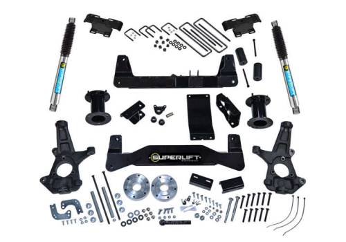 SuperLift - K162B | Superlift 6.5 Inch Suspension Lift Kit with Bilstein Shocks (2007-2013 Silverado, Sierra 1500 4WD)