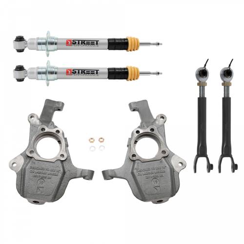 Belltech - 1034 | Belltech 2 Inch Front / 1 to 3 Inch Rear Complete Lowering Kit with Street Performance Struts & Shocks (2021-2024 Suburban, Yukon XL 2WD/4WD)