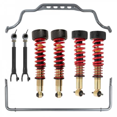 Belltech - 1106HK | Belltech 0.5 to 3 Inch Front / 1 to 3.5 Inch Rear Complete Lowering Kit with Street Performance Coilovers & Sway Bars (2021-2026 Tahoe, 2021-2024 Yukon 2WD/4WD)