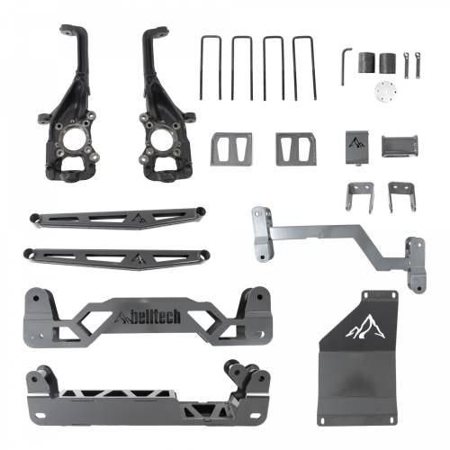 Belltech - 152501BK | Belltech 6 Inch Complete Lift Kit with Trail Performance Shocks (2015-2020 F150 4WD)