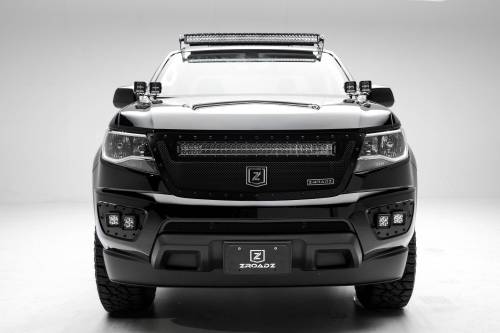 ZROADZ - Z322671-KIT | ZROADZ Front Bumper OEM Fog LED Kit with (4) 3 Inch LED Pod Lights (2015-2020 Colorado)