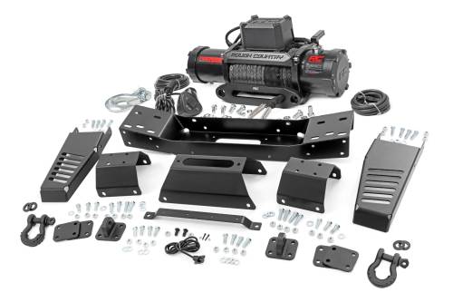 Rough Country - 72004 | Rough Country Hidden Winch Mount For Toyota Tundra | 2022-2025 | With PRO12000S Winch