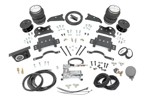 Rough Country - 10033C | Rough Country Air Spring Spacers Kit For Ram 2500/3500 4WD | 2014-2022 | With Onboard Air Compressor