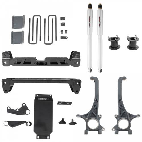 Belltech - 154301BK4 | Belltech 4 Inch Complete Lift Kit with Trail Performance Rear Shocks (2016-2023 Tacoma 4WD)