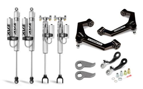 Cognito Motorsports - 110-P0929 | Cognito 3 Inch Premier Leveling Kit with Fox PSRR 2.0 Shocks (2020-2024 Silverado, Sierra 2500 HD, 3500 HD 2WD/4WD)