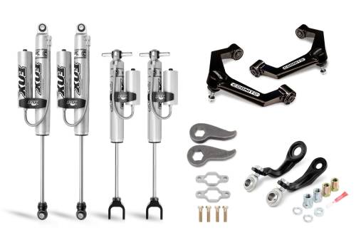Cognito Motorsports - 110-P0926 | Cognito 3 Inch Premier Leveling Kit with Fox PSRR 2.0 Shocks (2011-2019 Silverado, Sierra 2500 HD, 3500 HD 2WD/4WD)