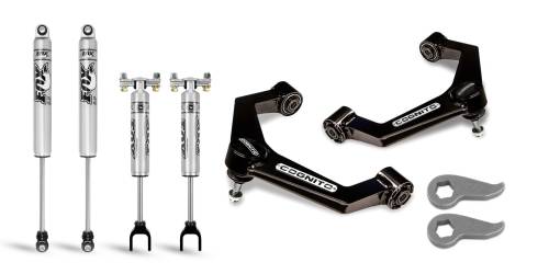 Cognito Motorsports - 110-P0779 | Cognito 3 Inch Performance Ball Joint Leveling Kit With Fox PS 2.0 IFP Shocks (2020-2024 Silverado, Sierra 2500 HD, 3500 HD 2WD/4WD)