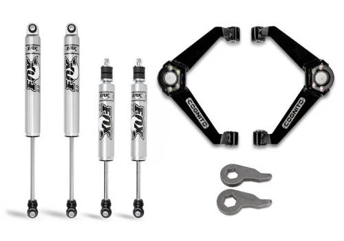 Cognito Motorsports - 110-P0753 | Cognito 3 Inch Performance Leveling Kit With Fox PS 2.0 IFP Shocks(2001-1200 Silverado, Sierra 2500 HD, 3500 HD 2WD/4WD)