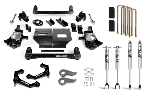 Cognito Motorsports - 110-P0968 | Cognito 6-Inch Standard Lift Kit with Fox PS 2.0 IFP Shocks (2011-2019 Silverado/Sierra 2500/3500 2WD/4WD)