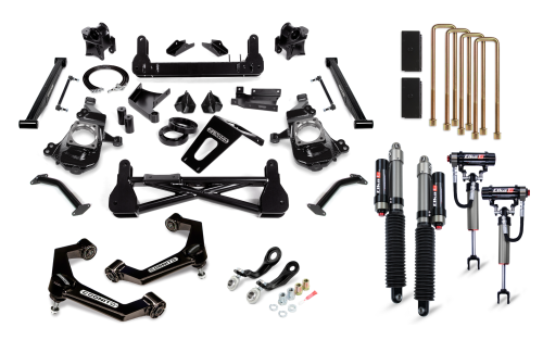 Cognito Motorsports - 210-P1183 | Cognito 7 Inch Premier Lift Kit with Elka 2.5 Reservoir Shocks (2020-2024 Silverado, Sierra 2500 HD, 3500 HD 2WD/4WD)