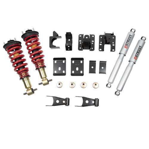 Belltech - 987SPC | Performance Height Adjustable Coilover Lowering Kit (-1 to 3" Front | -4" Rear)