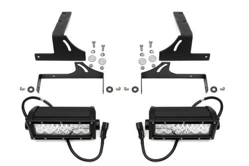 ZROADZ - Z384521 | ZROADZ Rear Bumper LED Bracket to mount (2) 6 Inch Straight Light Bar (2009-2018 Ram 1500, 2500, 3500)