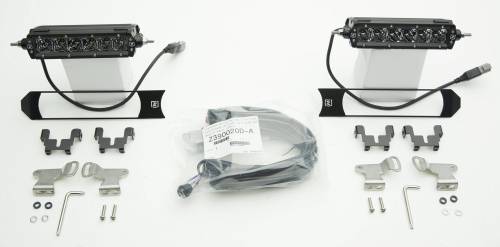 ZROADZ - Z415571-KIT | ZROADZ OEM Grille LED Kit with (2) 6 Inch LED Straight Single Row Slim Light Bars (2017-209 F250, F350 Super Duty | STX, XL, XLT)