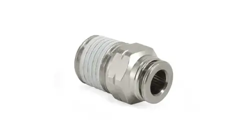 Air Lift Performance - 21807 | Air Lift Performance Fitting, Straight Male, 1/4"MNPT x 1/4"PTC