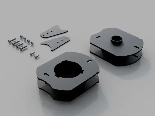 Traxda - 605042AIR | Traxda 2.0 Inch Rear Leveling Kit (2014-2024 Ram 2500 Pickup 4WD | With Rear Factory Air Bags)