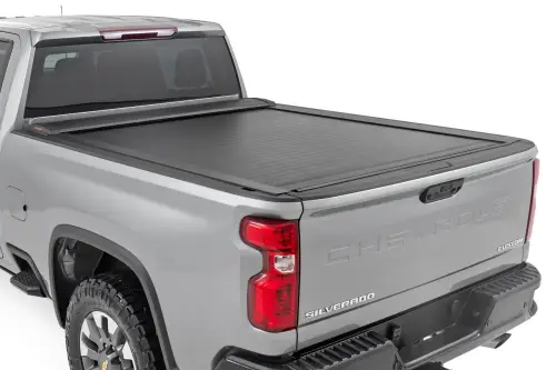 Rough Country - 46110690 | Rough Country Retractable Bed Cover For Chevrolet Silverado/GMC Sierra 2500 HD/3500 HD | 2020-2024 | 6'9" Bed