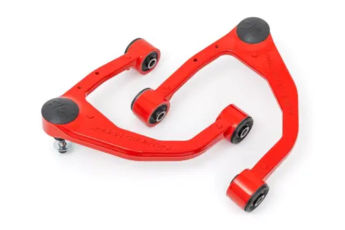 Rough Country - 76801RED | Rough Country Forged Upper Control Arms Red OE Upgrade | Toyota Tundra 2WD/4WD (2022-2025)