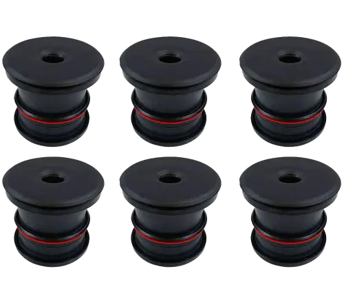 S&B Filters - 81-1002 | S&B Filters Silicone Body Mount Kit For 08-16 Ford F-250/F-350 Powerstroke 6.4L/6.7L Reg/Extend Cab 6 Pc