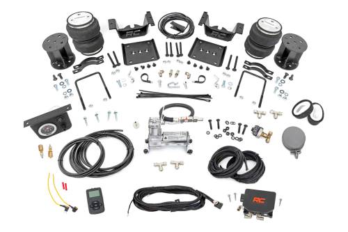 Rough Country - 100054WC | Rough-Country Air Spring Kit w/compressor | Wireless Controller | 5 Inch Lift Kit | Chevrolet/GMC 1500 (07-18)