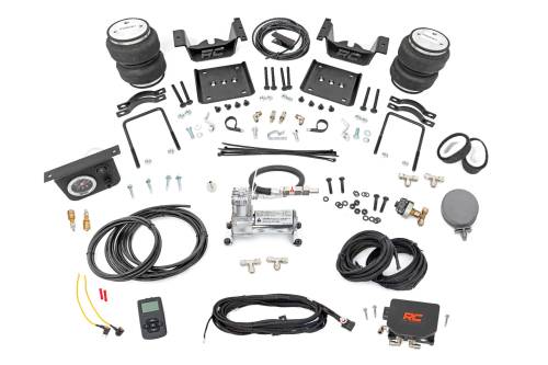 Rough Country - 10005WC | Rough Country Air Spring Kit w/compressor | Wireless Controller | Chevrolet/GMC 1500 2WD/4WD (07-18)