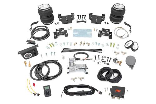 Rough Country - 100064WC | Rough-Country Air Spring Kit w/compressor | Wireless Controller | 6 Inch Lift Kit | Chevrolet/GMC 2500HD (01-10)