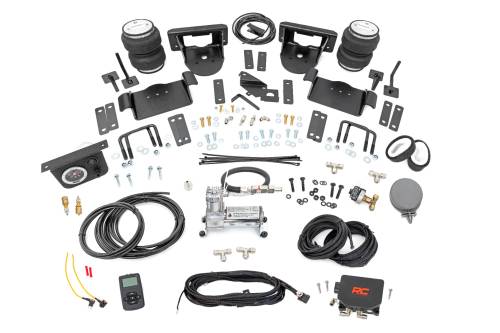 Rough Country - 10009WC | Rough Country Air Spring Kit w/compressor | Wireless Controller | 0-6" Lifts | Ford F-150 4WD (2021-2023)