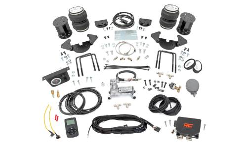 Rough Country - 10011WC | Rough-Country Air Spring Kit w/compressor | Wireless Controller | Chevrolet/GMC 1500 (19-24)