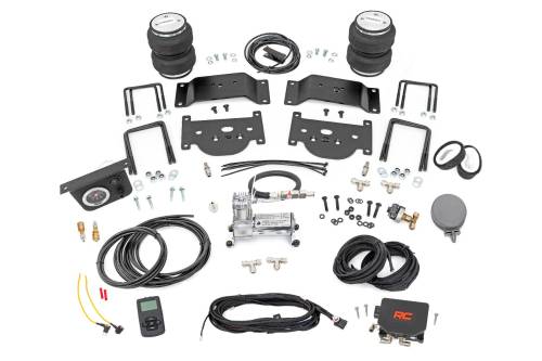 Rough Country - 10024WC | Rough Country Air Spring Kit w/compressor | Wireless Controller | 0-6" Lifts | Toyota Tundra 2WD/4WD (2007-2021)