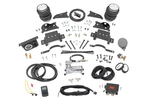 Rough Country - 10029WC | Rough Country Air Spring Kit w/compressor | Wireless Controller | Ram 2500 (14-24)