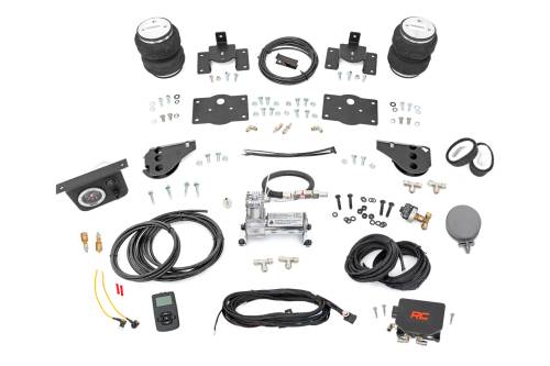 Rough Country - 10032WC | Rough-Country Air Spring Kit w/compressor | Wireless Controller | Ram 1500 4WD (09-23 Classic)