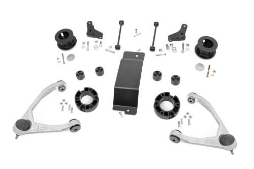 Rough Country - 20601RED | Rough Country 3.5 Inch Lift Kit | Forged UCA | Chevrolet Avalanche 1500 (07-13)