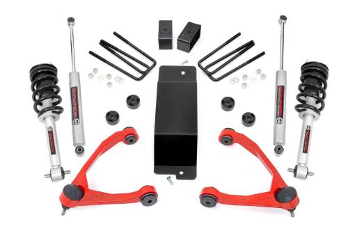 Rough Country - 27731RED | Rough-Country 3.5 Inch Lift Kit | UCA | N3 Struts | Chevrolet/GMC 1500 (07-13)